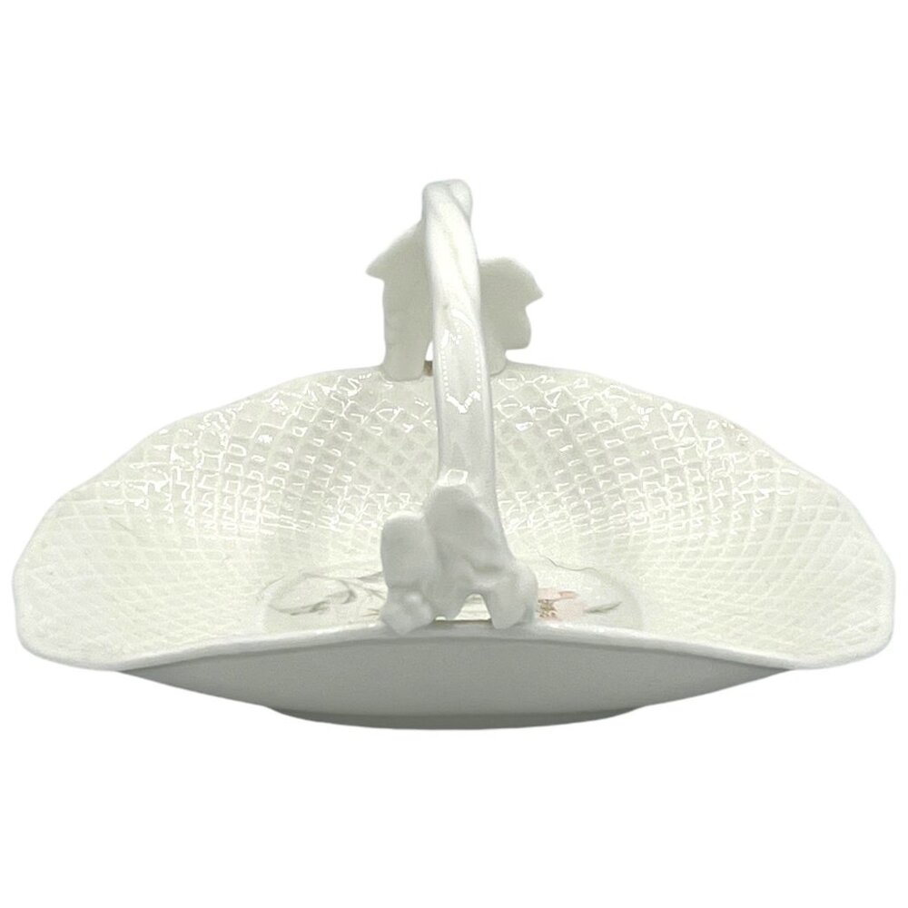Mikasa Bone China Floral Basket With Handle - Pastel Garden B1645 Naumi Japan - Picture 7 of 15